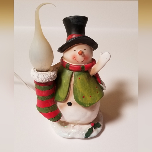 Crazy Mountain Light up Snowman Night Light Christmas - Picture 1 of 3